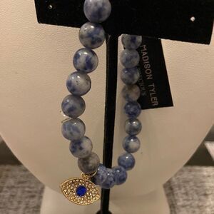 Madison Tyler PowerBeads Bracelet with evil eye NWT